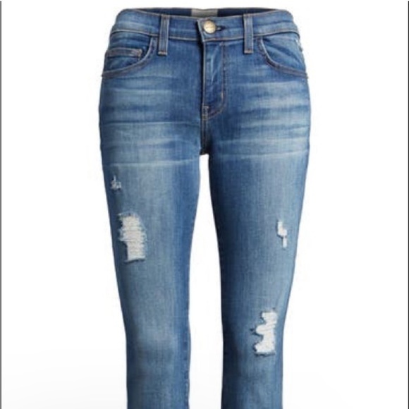 Current/Elliot The Stiletto Destroyed Skinny Jean Wren Destroy - Picture 3 of 7